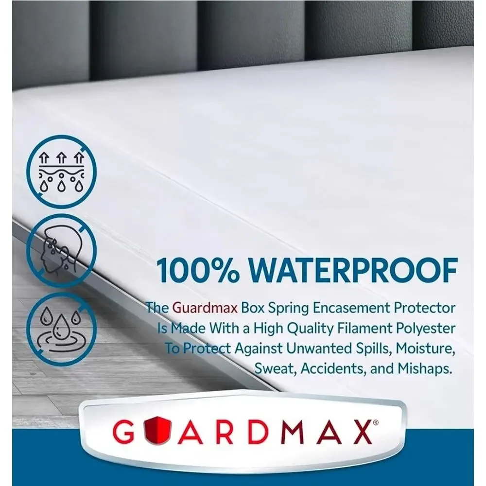 Guardmax Waterproof Queen Mattress or Box Spring Protector w/Zipper (60